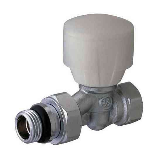 Кран радиаторный прямой SOLOMON 1/2″ с резиновым уплотнителем 161404 верх (000015233) Киев