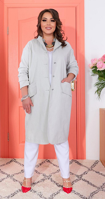 Легке лляне пальто (44) Київ - фото 1