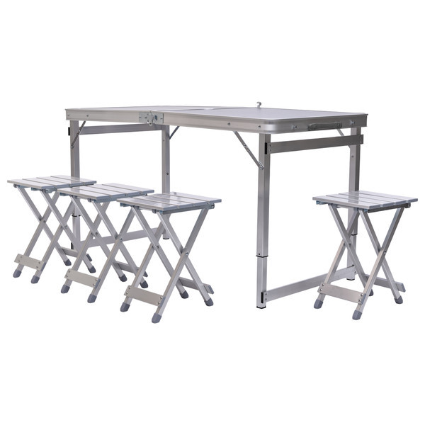 Кемпинговый набор: раскладной стол и 4 стула серый Киев - изображение 9