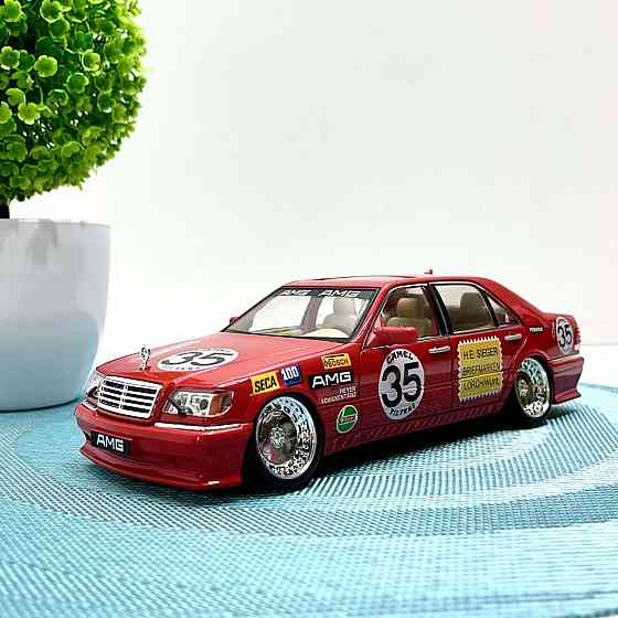 Машинка Авто Експерт Mercedes-Benz S-Class W140 металопластикова 1:24 звук світло інерція відчиняються двері капот багажник Чернігів