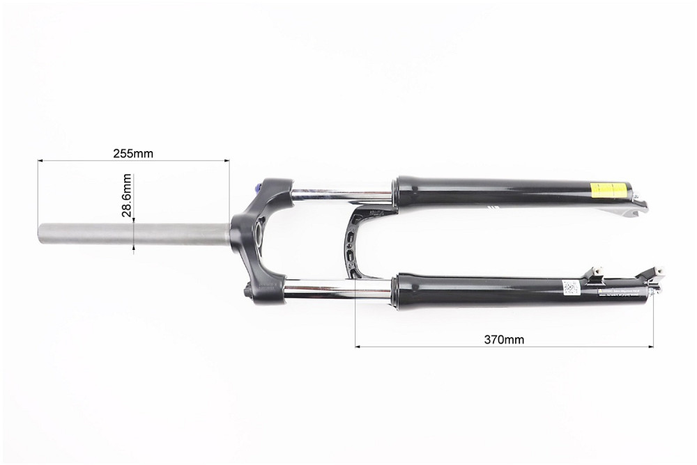 Вилка 27,5" амортизаційна, без різьби 1-1/8" (28,6мм), шток 255мм, з ходом 100мм, Disk-brake, пружинно-оливна, Lockout, алюмінієва, чорна SF Київ - фото 4