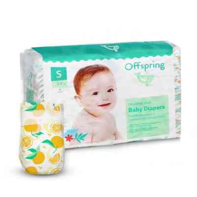 Подгузники Offspring Tangy Orange Размер S 3-6 кг 48 шт (DP-OI-FAT-S48P-TGYORN) Винница