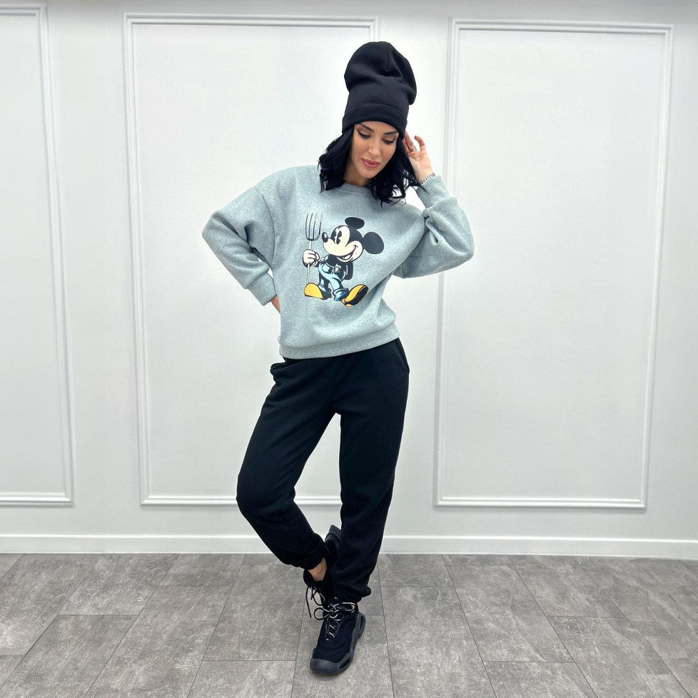 Двухцветный спортивный костюм с шапкой Minnie батал Киев - изображение 7