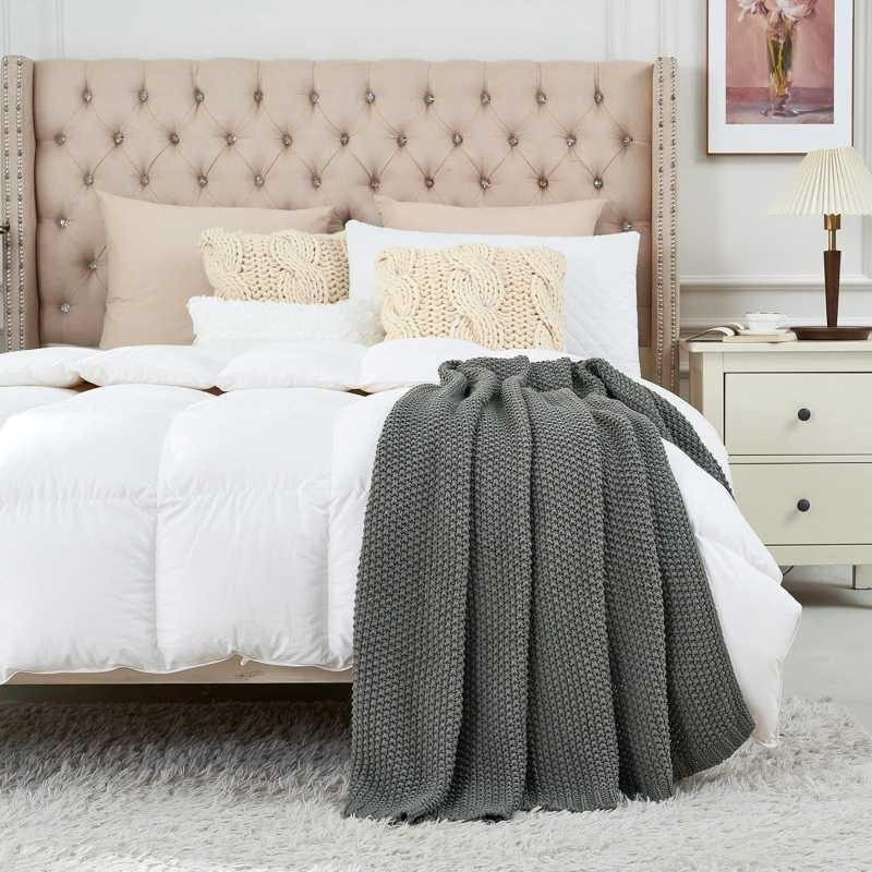 Плед - Покривало Lovely Svi В'язані 150 x 200 см - Всі Сезони Сірий (121025) Київ - фото 2