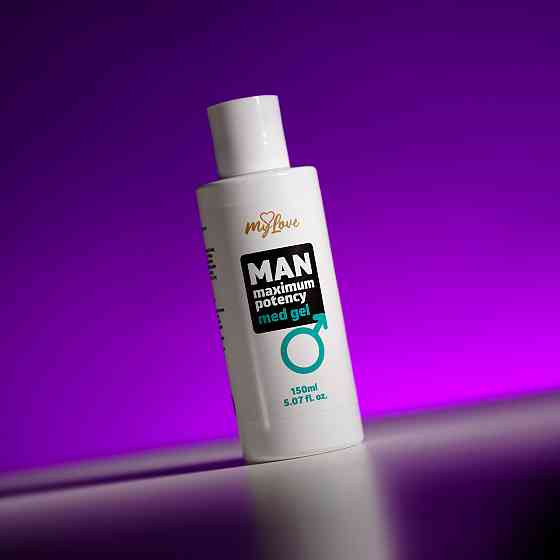 Інтимний гель-лубрикант для чоловіків - MyLove Man Maximum Potency Med Gel, 150 мл Sex Aura Київ