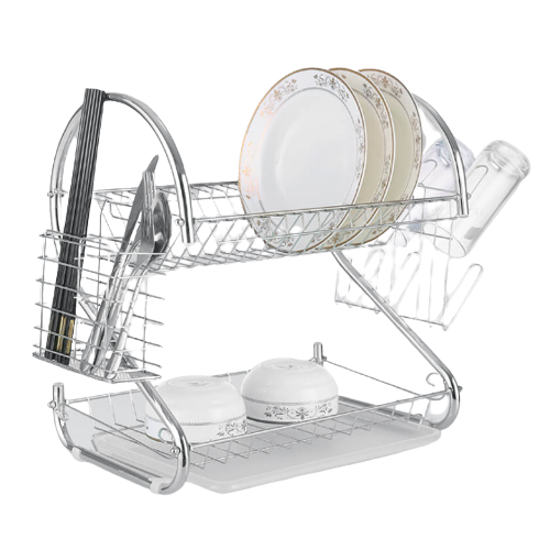 Сушарка для посуду двоярусна довга MR-1025-43 Basic Maestro Житомир - фото 1