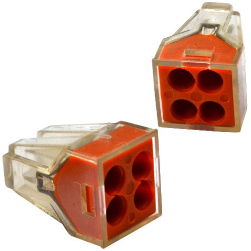 Експрес-клема для розподільних коробок на 4 провідника, 220В, 20А, 1-2,5 мм. кв. Полтава - фото 1