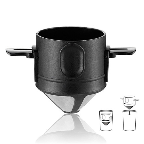 Фільтр пуровер для ручного заварювання кави, портативний, складаний Вінниця - фото 1