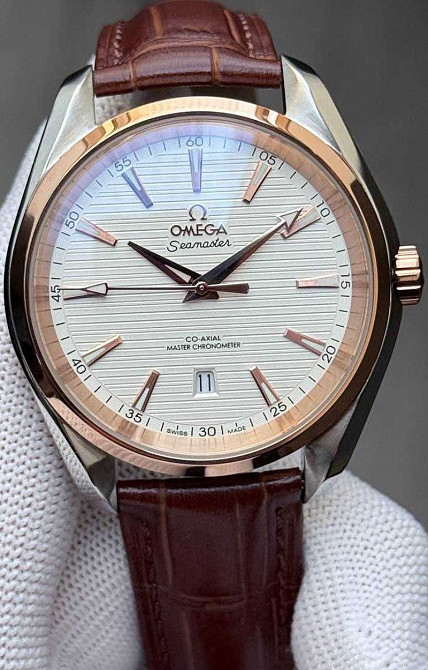 Швейцарские часы Omega Seamaster Co-Axial Gold - White Киев - изображение 7