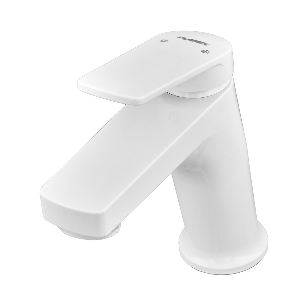 Смеситель для умывальника Plamix Lucas-001 SET White с подводом (PM0706) Киев - изображение 3