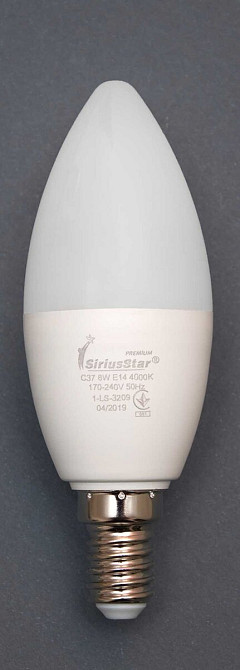 Світлодіодна лампа SIRIUSSTAR 3209 С37 8W-4000K-E14 Коломия - фото 2