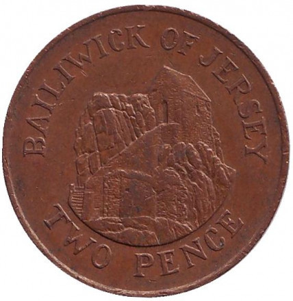 Музей у місті Сент-Хелієр. Монета 2 пенси. 1987,86 рік, Джерсі. Полтава - фото 1