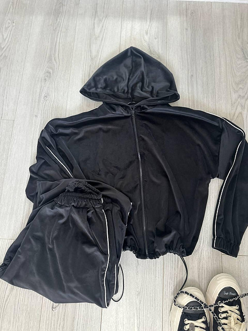 Женский стильный комфортный костюм двойка велюр спорт Premium Одесса - изображение 4