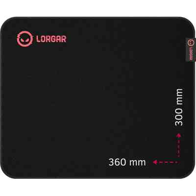 Коврик для мышки Lorgar Main 323 Black/Red (LRG-GMP323) Винница