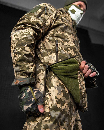 Зимовий тактичний костюм софтшел піксель jumper (підвійний фліс) Одеса - фото 15