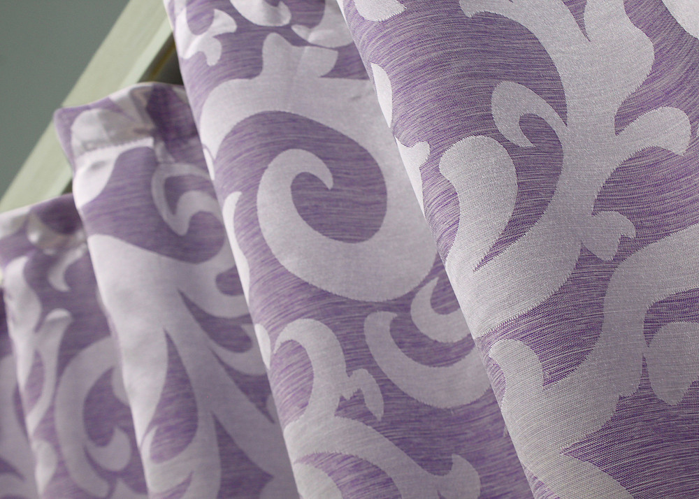 Комплект коротких штор VR-Textil Жаккард Вензель № 295ш Сиреневый 130х170 см 2 шт (35-0198) Киев - изображение 8
