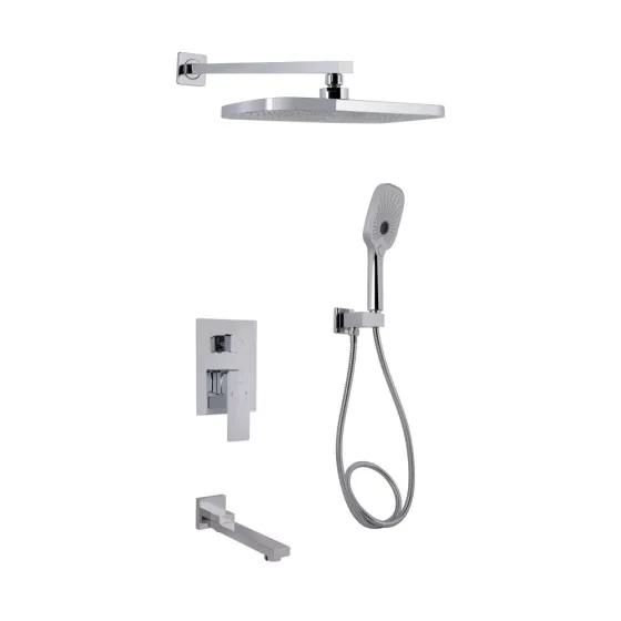 Душова система з виливом Qtap Gemini прихованого монтажу на три споживачі QTGEM114CRM45702 Chrome Київ