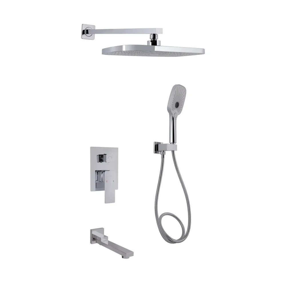 Душова система з виливом Qtap Gemini прихованого монтажу на три споживачі QTGEM114CRM45702 Chrome Київ - фото 1