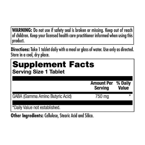 Габа KAL Gaba 750mg - 90 tabs Київ