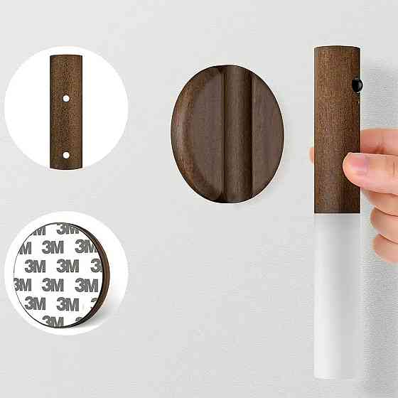 Настінний світильник з датчиком руху 18см, W-52 / Ліхтарик / Акумуляторний нічник з магнітним кріпленням Київ