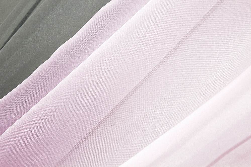 Кухонные шторы VR-Textil № 017к комбинированные с подвязками серый с розовым 265х170 см (50-013) Киев - изображение 5