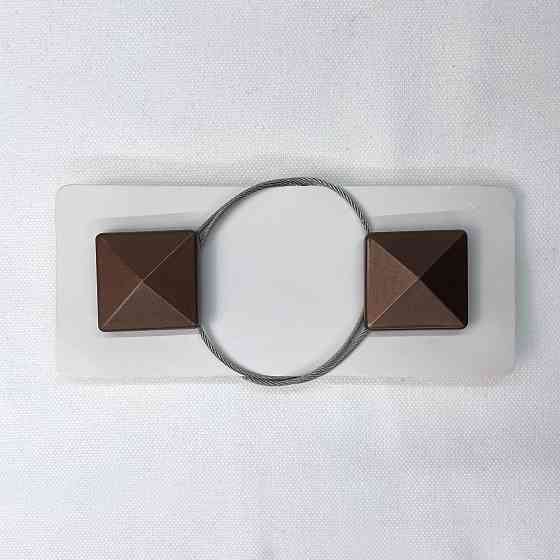 Магниты для штор и гардин Квадрат набор 2 шт Коричневый (81-130) Киев