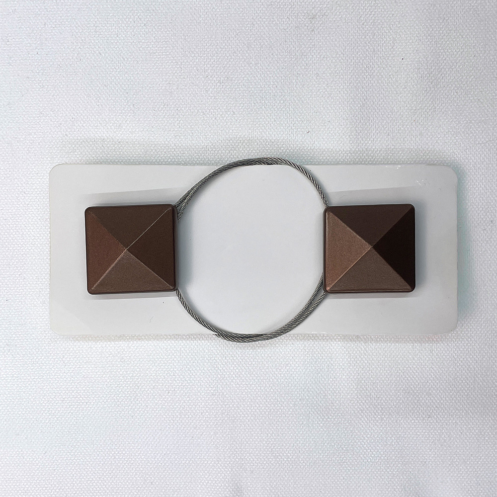 Магниты для штор и гардин Квадрат набор 2 шт Коричневый (81-130) Киев - изображение 5