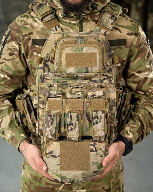 Люксовая плитоноска yakeda COBRA мультикам  с рюкзаком и аптечкой РП7355 Одесса - изображение 4