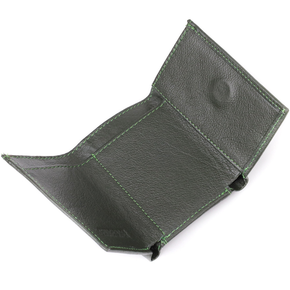 Женский миниатюрный кошелек из натуральной кожи ST Leather 23083 Зеленый Киев - изображение 6