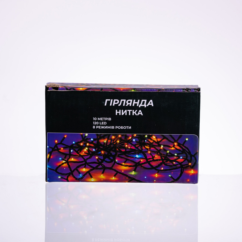 Garlando Новорічна гірлянда кімнатна нитка 10 м 120 LED білий провід Білий W120LED10MWW Коломия - фото 4