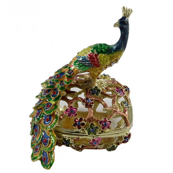 Шкатулка для украшений со стразами Павлин Киев - изображение 1