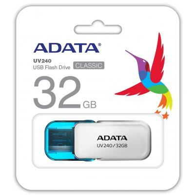 USB флеш накопитель ADATA 32GB UV240 White USB 2.0 (AUV240-32G-RWH) Винница - изображение 3
