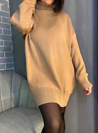 Платье женское My fashion 2024101 свитер воротник хомут оверсайз удлиненный one size, карамель, one  Одесса