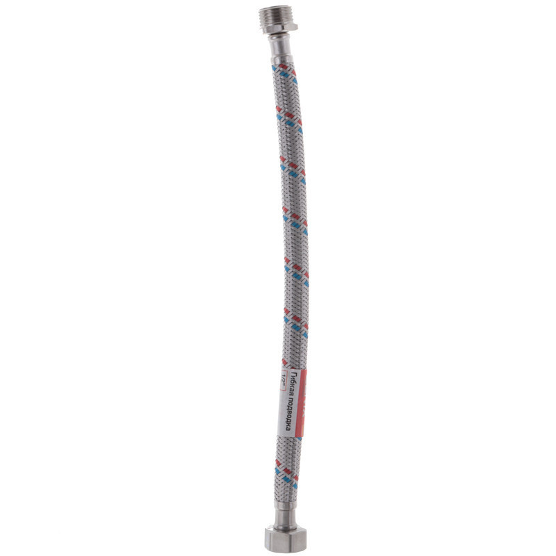 Гнучкий шланг для підключення води гайка 1/2'' - Штуцер 1/2'' (30 см) Zerix (ZX1560)   ( 28709 ) Харків - фото 4