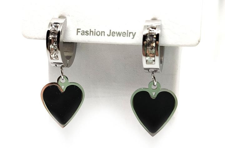 Серьги женские стильные Сердечки Киев - изображение 1