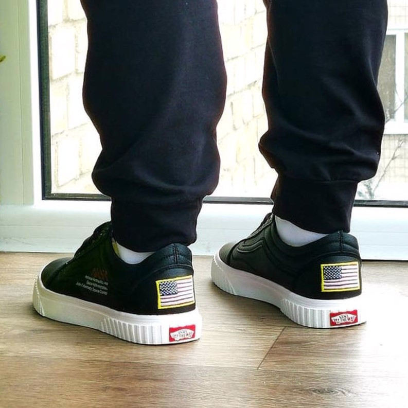 Кросівки NASA Shuttle Чорні Кеди Ванс Жіночі (розміри: 36,37,38,39,40) Відео Огляд Дніпро - фото 9