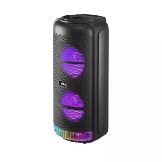 Портативна Bluetooth колонка RX-8228 з LED підсвічуванням, FM, USB, TF, TWS, мікрофоном, 2x8" динамі Київ