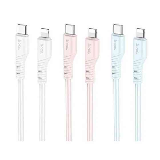 Кабель HOCO X97 Crystal color silicone charging data cable iP white (6931474799791) Київ