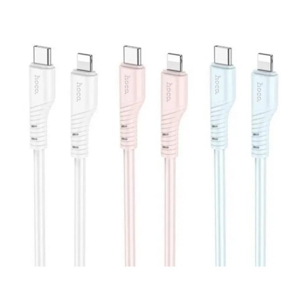 Кабель HOCO X97 Crystal color silicone charging data cable iP white (6931474799791) Київ - фото 4