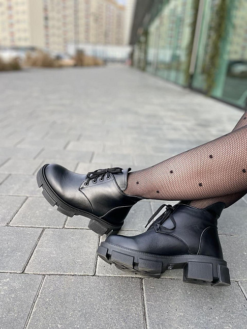 Без бренда Черевики жіночі ARTO 6114/1 чорні (зима, шкіра натуральна) (5217) 36-40 36 Коломия - фото 9