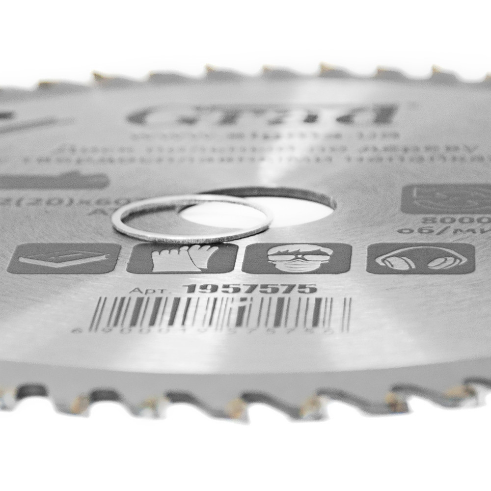 Диск пиляльний для дерева з твердосплавними напайками Ø 180×22.2 (20)×60Т, 8000об/хв GRAD (1957575) Київ - фото 3