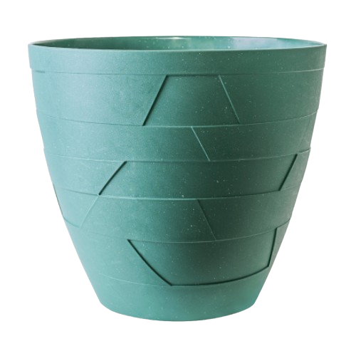 Вазон Керамо зі вставкою 14,5*13см зелений бетон Алеана Житомир - фото 3