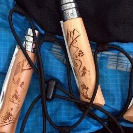 Кухонний Ніж універсальний Opinel No.8 "Tradtion Engraved Hiking" (002186) Нержавіюча сталь Нововолинськ - фото 5