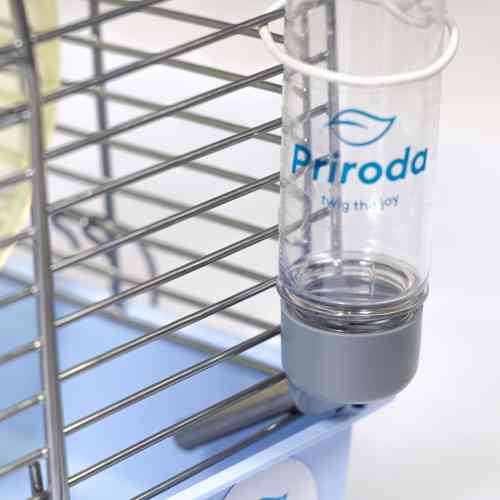 Клетка Природа Фаворит для джунгарских хомяков и мышей с колесом хром/голубая 30x20x24 см Киев