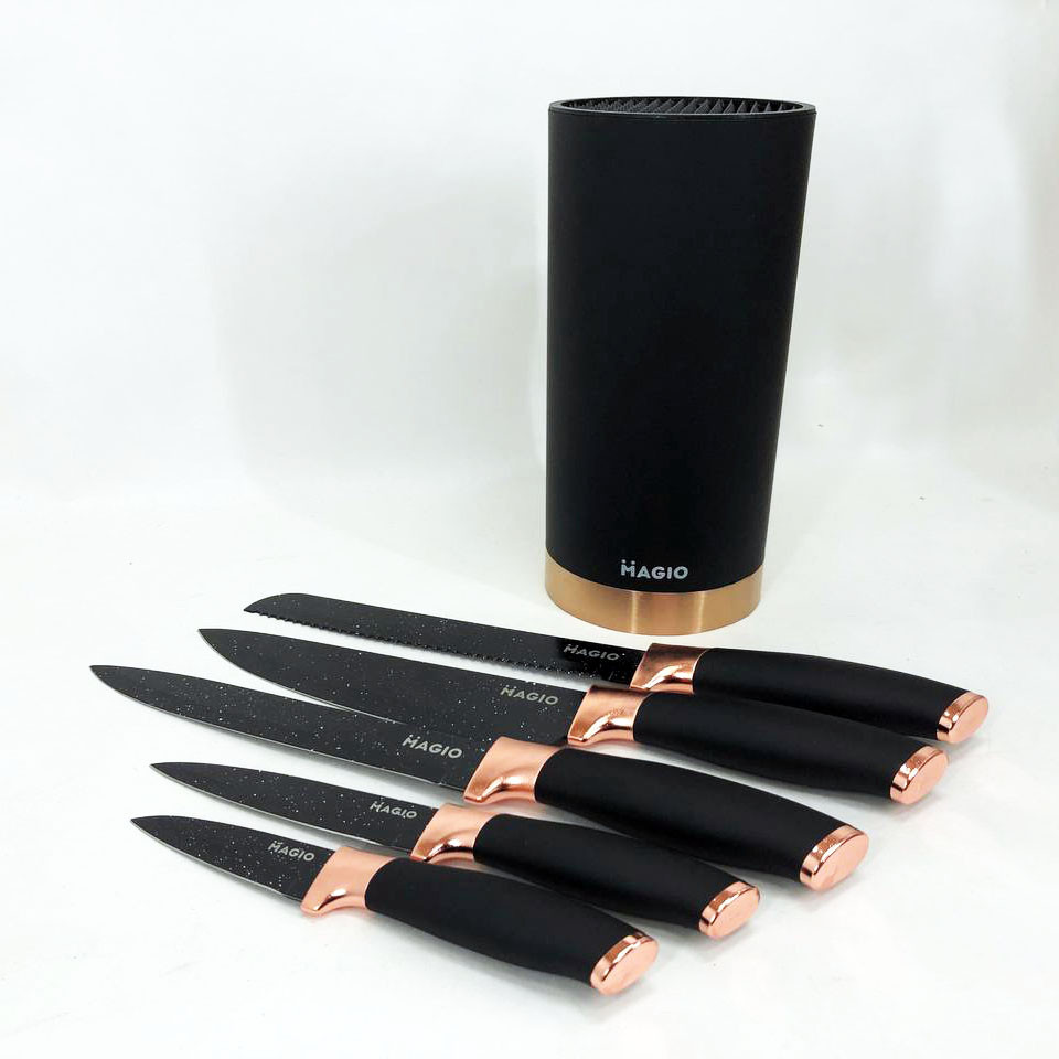 Сталеві кухонні ножі, Набір ножів кухонних сталь, Набір хороших якісних кухонних ножів RD-45 Львів - фото 11