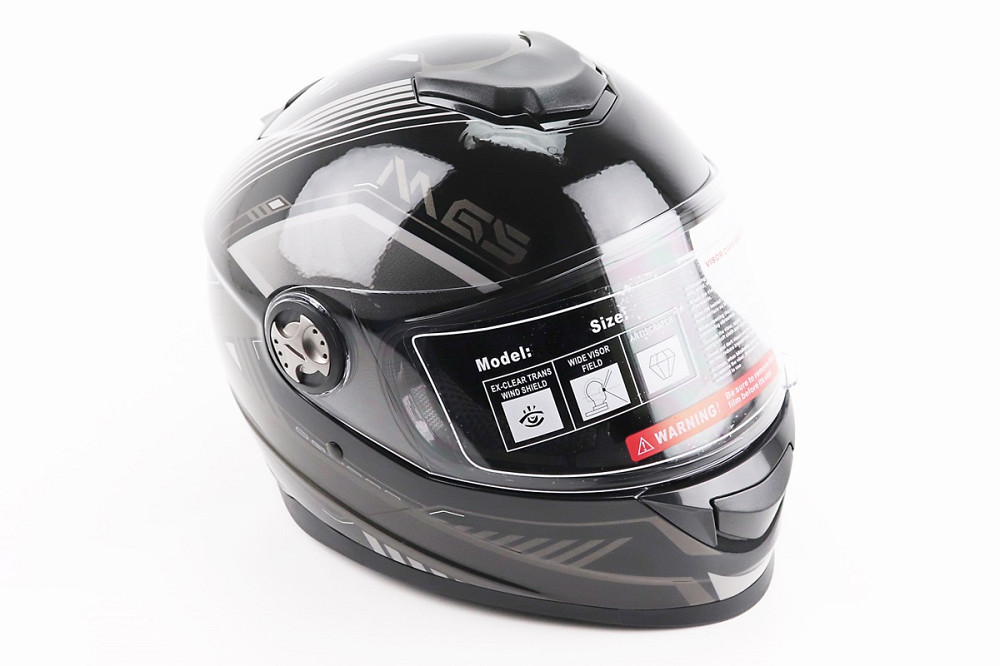 Шолом інтеграл, закритий BLD-М65 S (55-56см), ЧОРНО-СІРИЙ Київ - фото 1