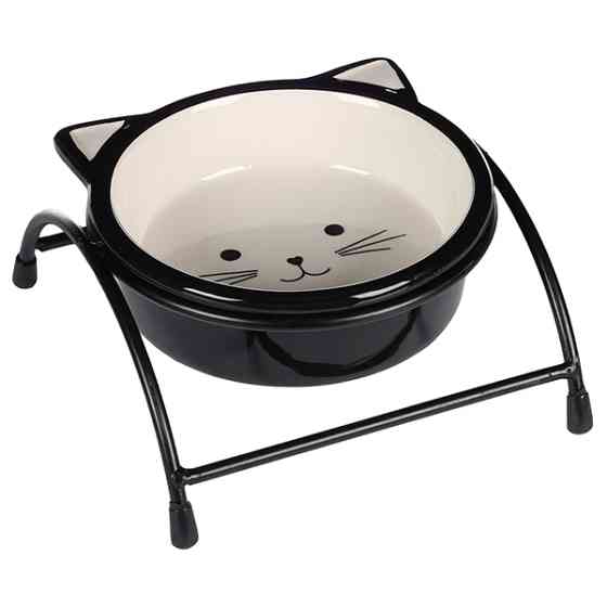 Flamingo Ansu Cat ФЛАМИНГО АНСУ КЭТ керамическая миска на подставке для котов 230мл Киев