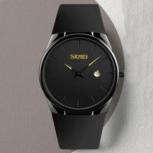 Классические часы на руку для мужчин SKMEI 1509BK, Наручные брендовые часы наручные мужские UQ-55 Львов - изображение 4