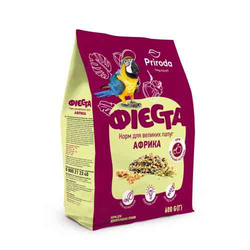Корм Природа Фієста Африка для великих папуг 600 г Київ