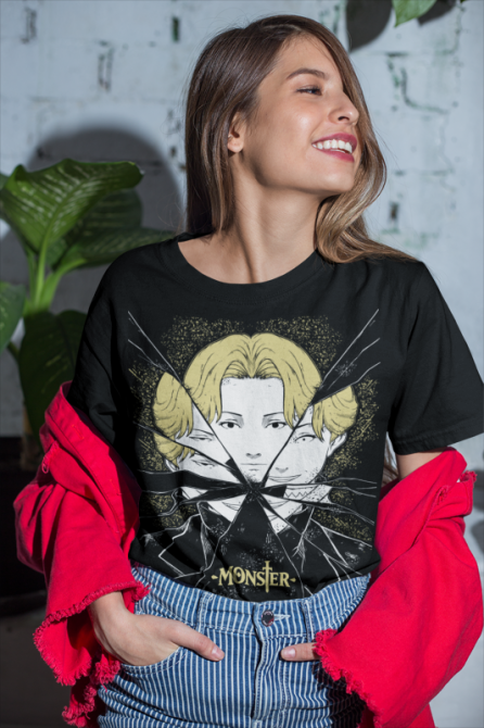 Футболка для мальчика аниме Монстер Джохан Лиеберт Кензо оверсайз (рост от 165 до 180 ) Черний AnimeJ0145m Днепр - изображение 3